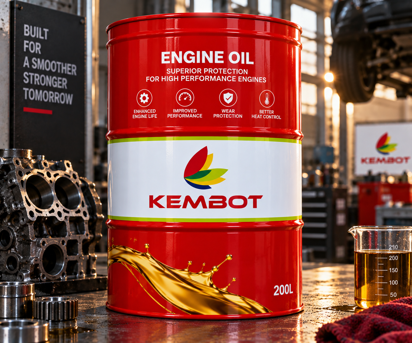 Engine Oils (Linear / Monograde) - KEMBOT LUBE 30, 40, 50
